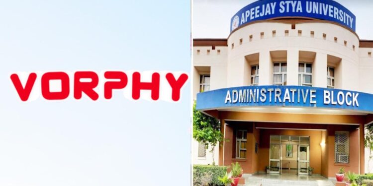 Apeejay Stya University inks MoU with Vorphy